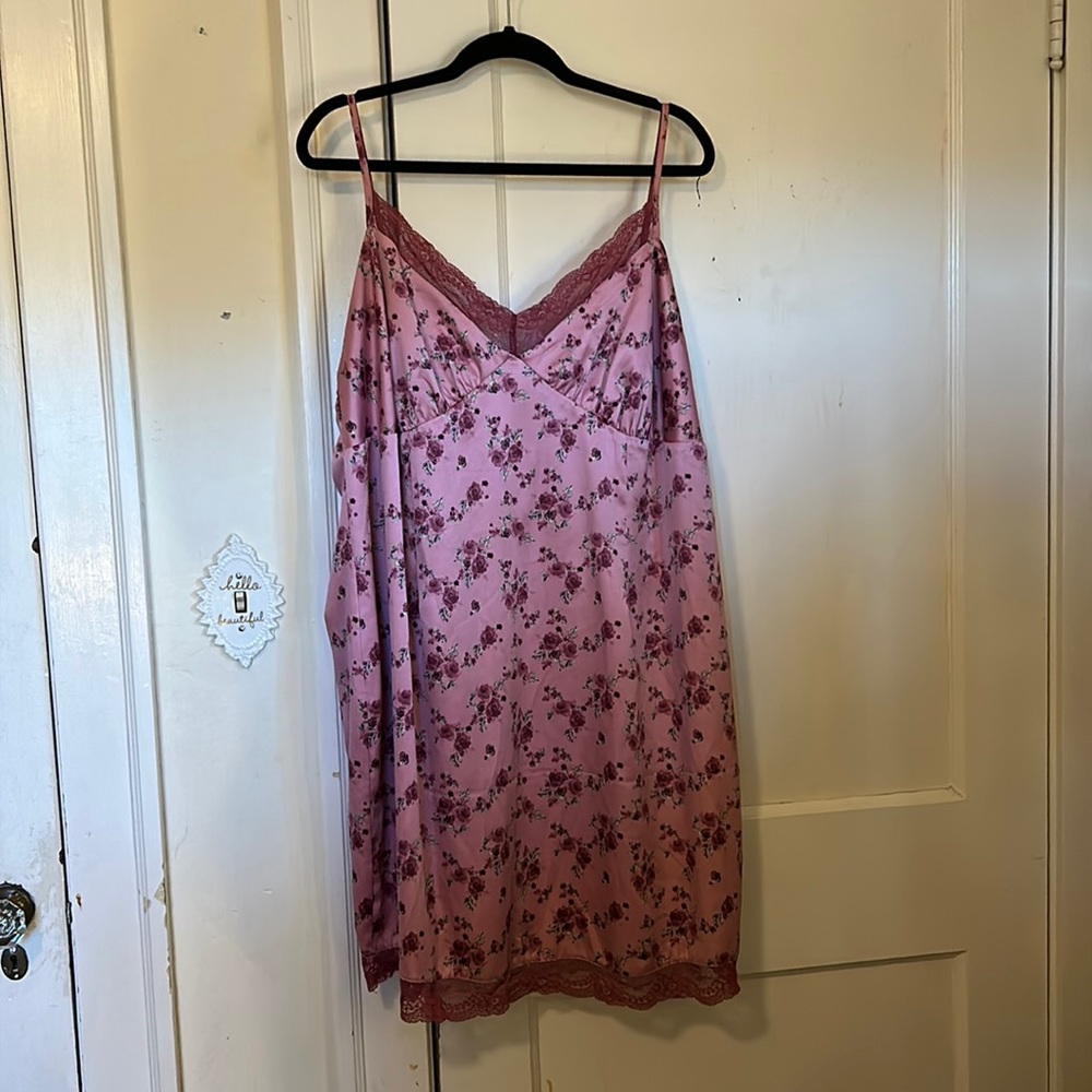 Pink floral wolf fable dress